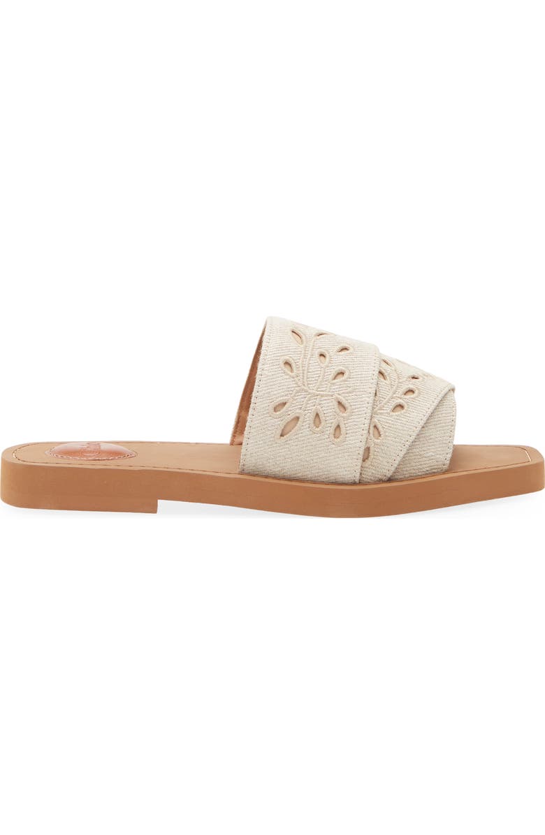Chloé Woody Eyelet Sandal, Alternate, color,