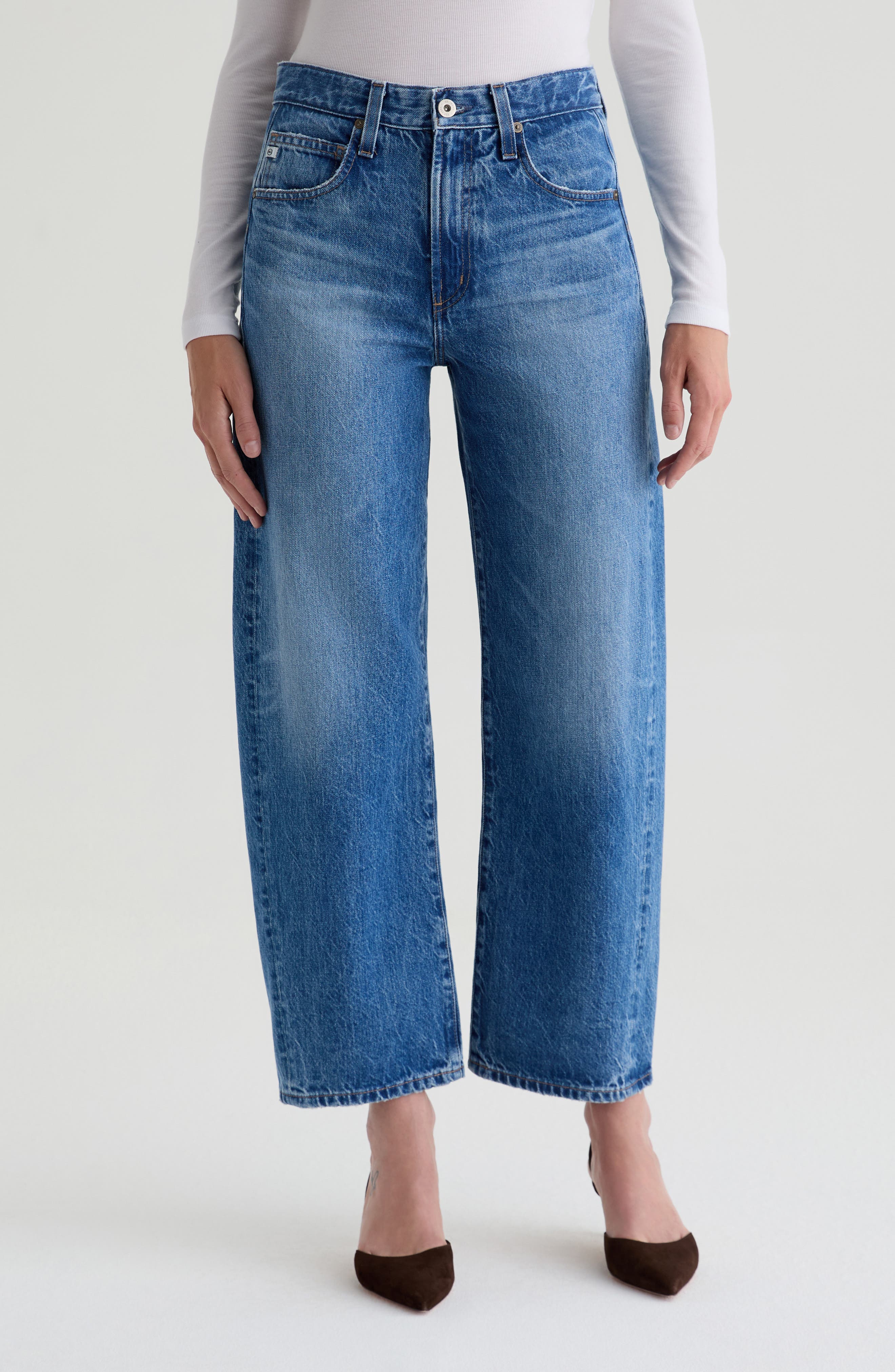 AG Hattie High Waist Barrel Leg Jeans