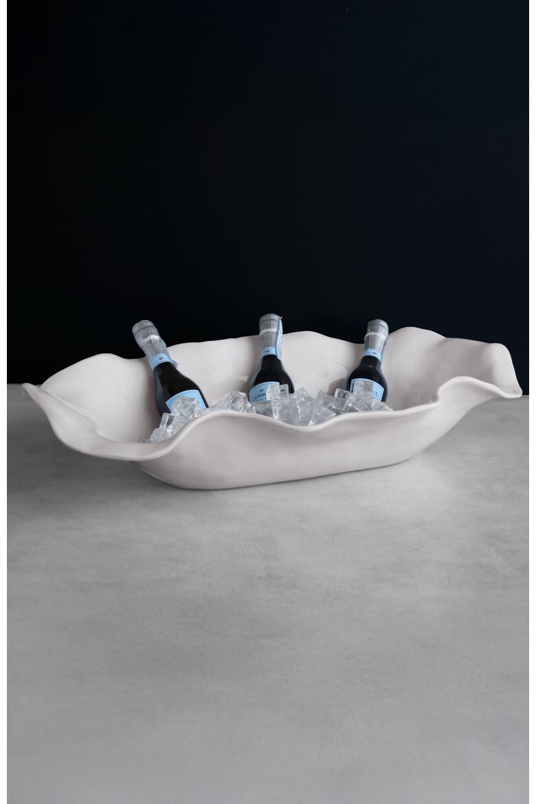 Vida Havana Extra Large Oval Centerpiece, Alternate, color, White