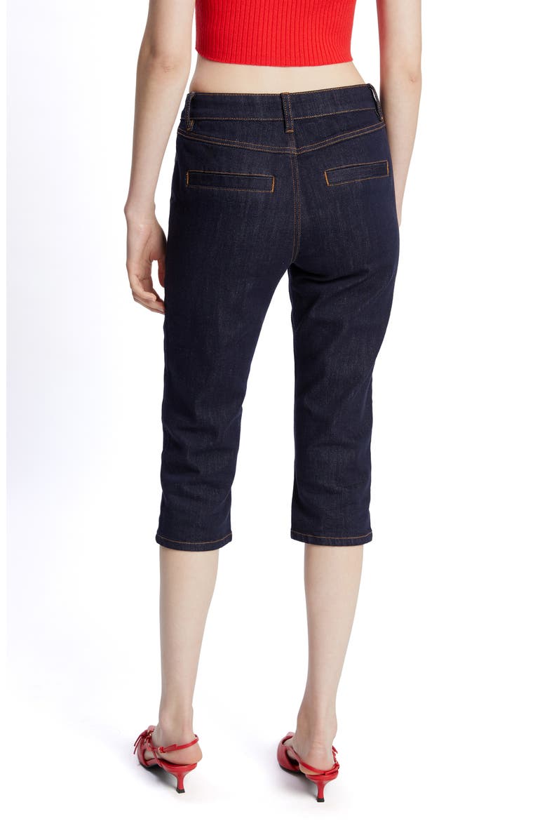 Bruna Pedal Pusher Jeans, Alternate, color, DARK