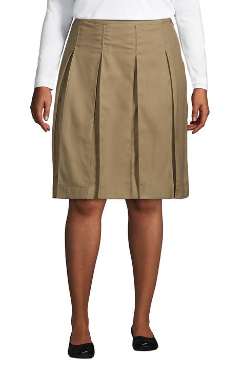 Plus size khaki skirt review best sale