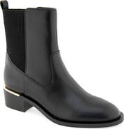 Kensie Franca Faux Leather Chelsea Bootie
