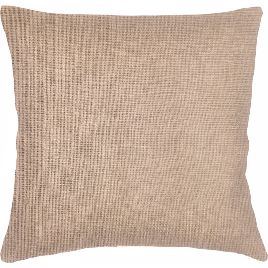 Anaya So Soft Linen Euro Pillow With Down Alternative Insert In Camel