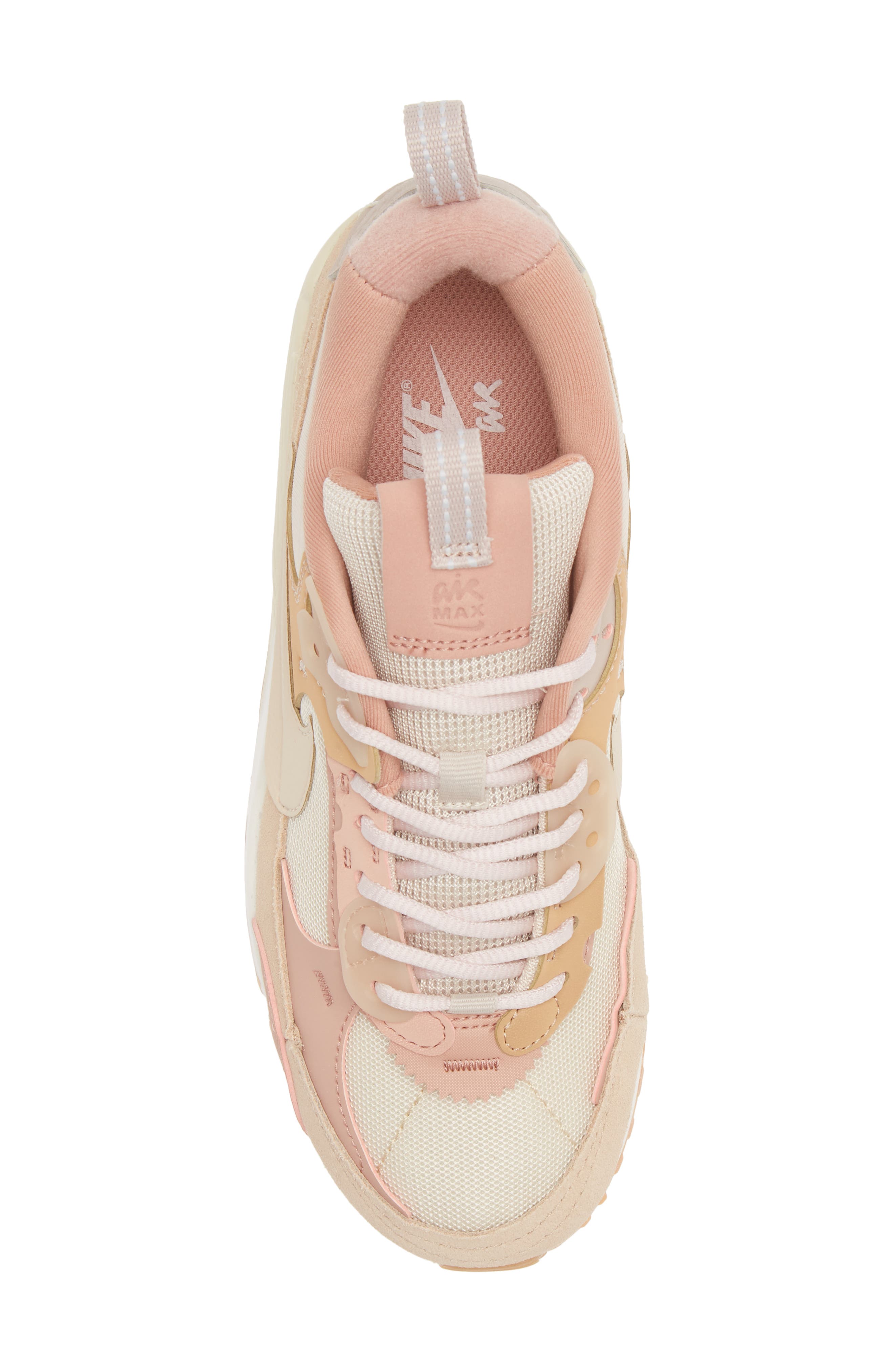 Air Max 90 Futura Sneaker, Alternate, color, SAND DRIFT/ HEMP ROSE WHISPER