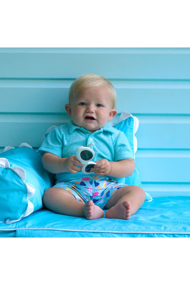 Baby Boys' Ice Cream Swim Shorts, Alternate, color, Blue