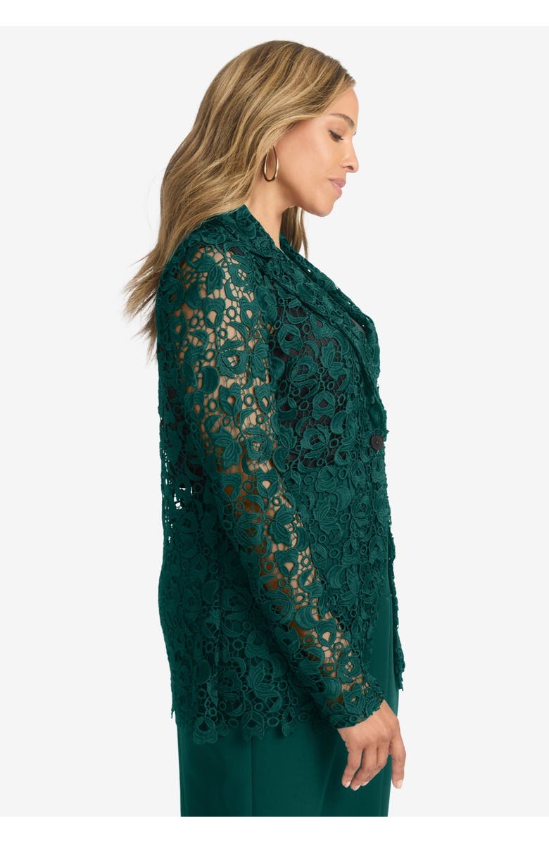Jessica London Lace Blazer, Alternate, color, 