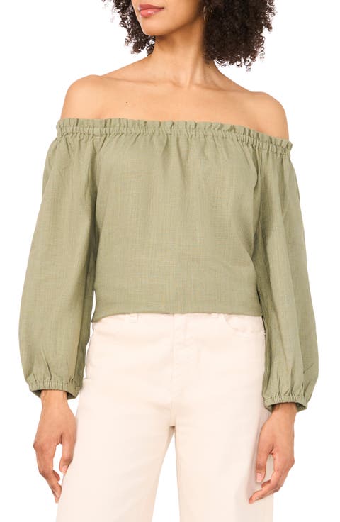 Off the Shoulder Puff Sleeve Top