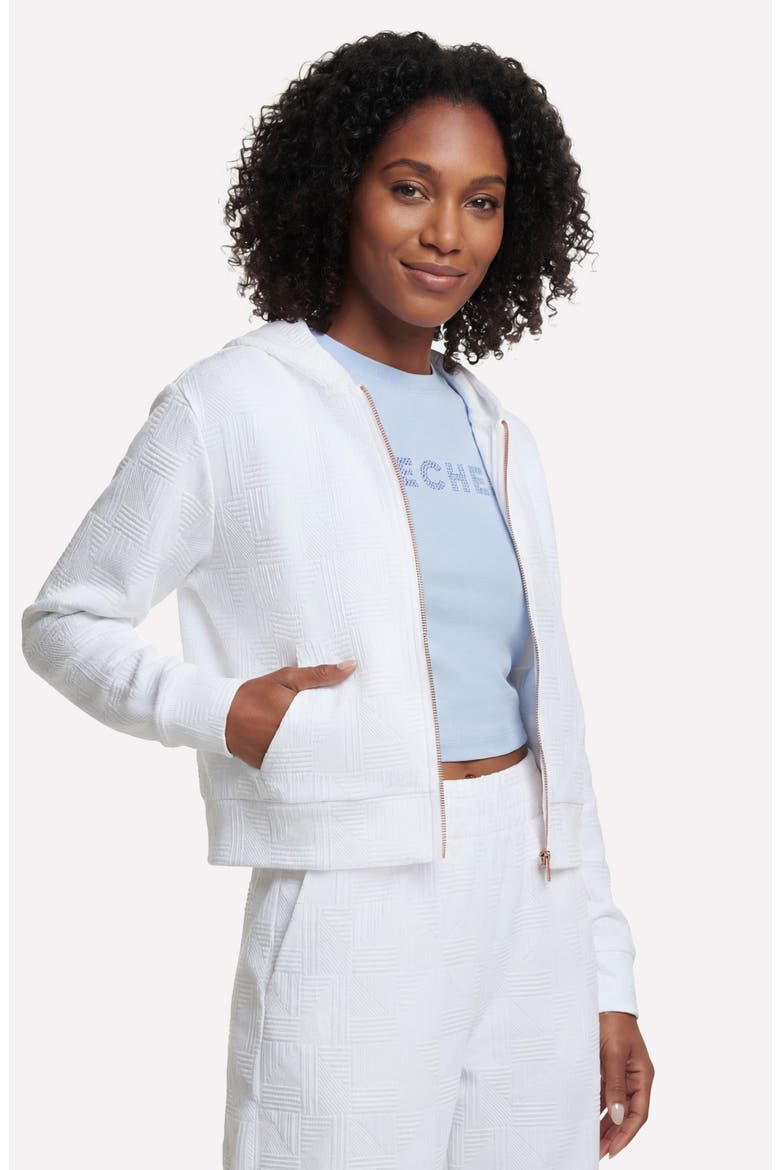 GOWALK Everywhere Diamond Full Zip Jacket, Alternate, color, BRIGHT WHITE