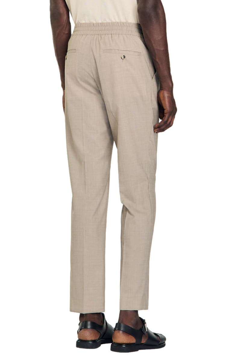 SANDRO New Alpha Virgin Wool Pants, Alternate, color,