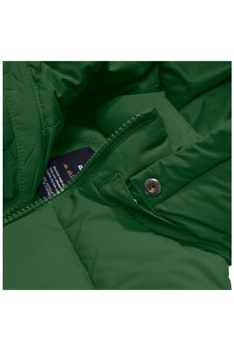 Kids' Fleece-Lined Puffer Jacket, Alternate, color, EVERGREEN