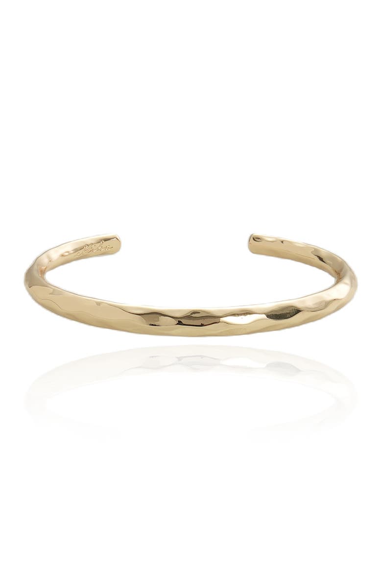 Hammered Cuff Bracelet, Main, color, GOLD