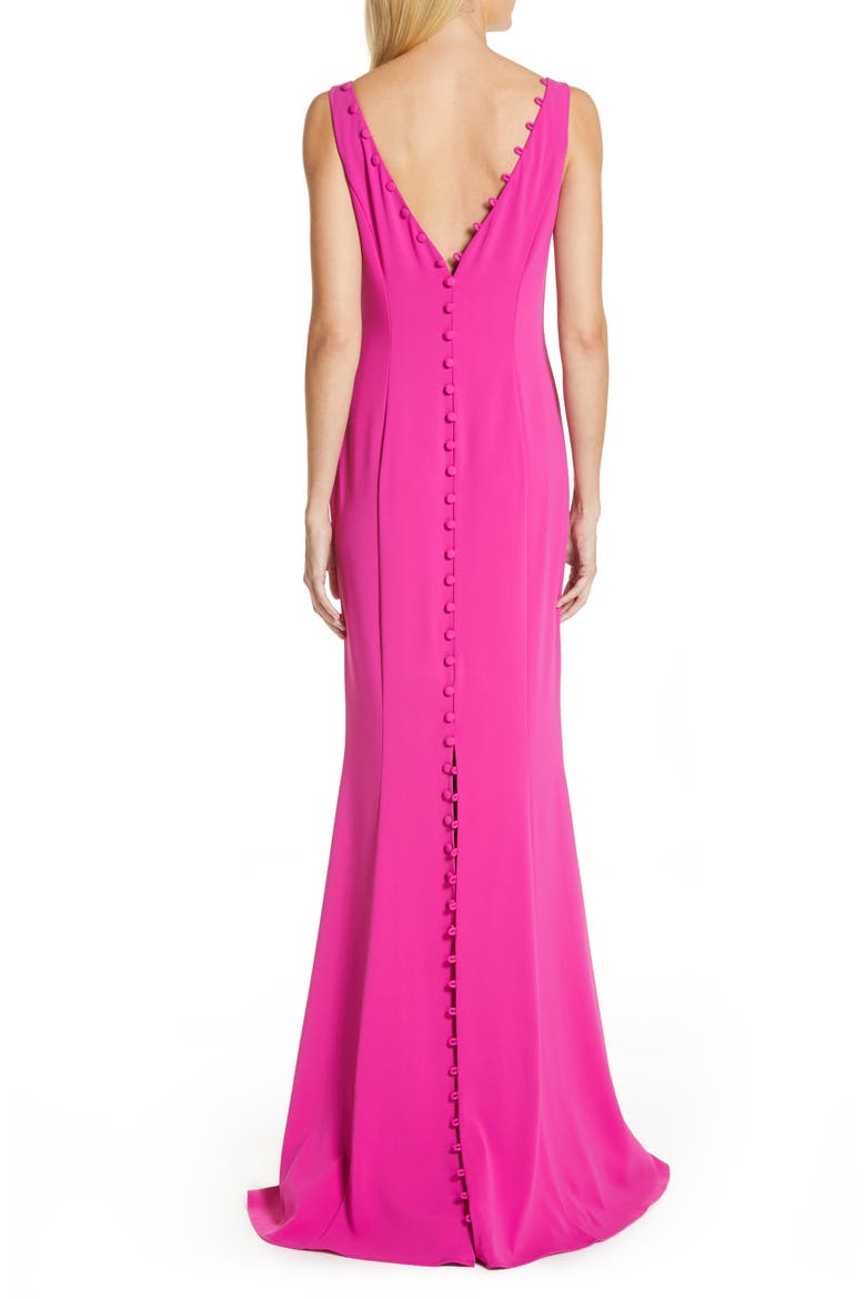 Badgley Mischka Odessa Trumpet Gown, Alternate, color, MAGENTA