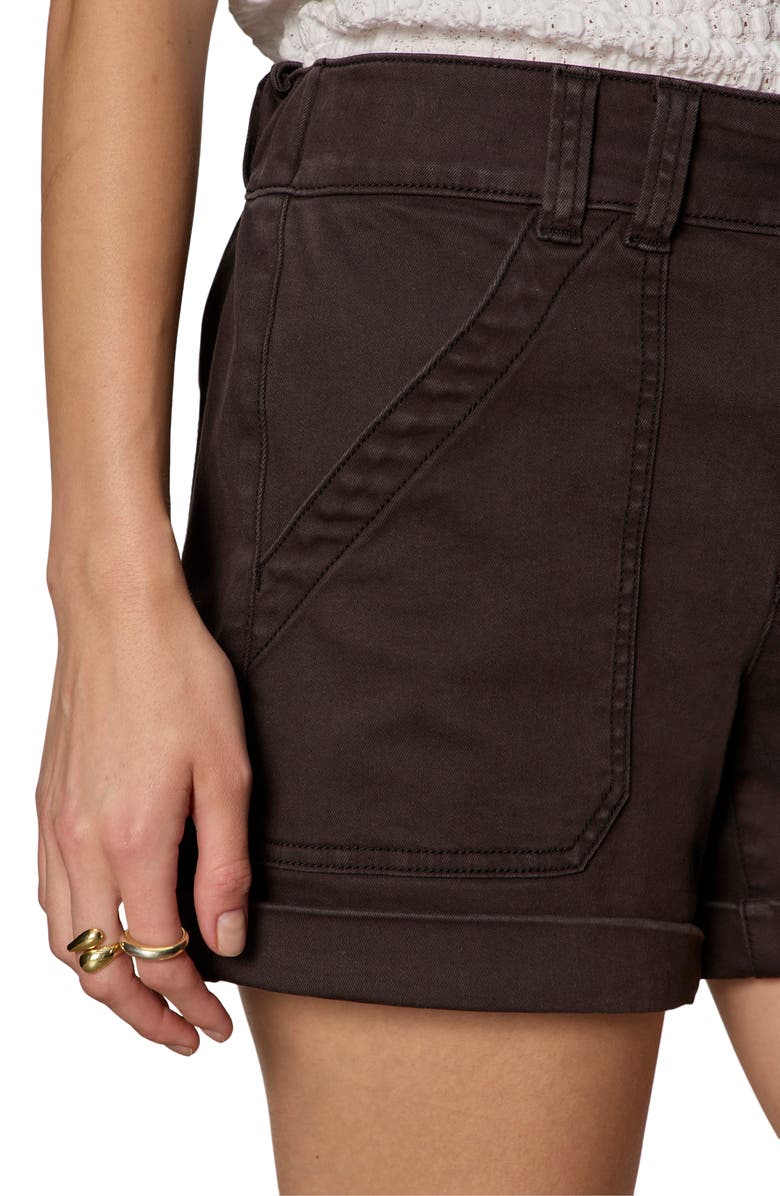 Sanctuary Wander On Denim Shorts, Alternate, color, Obsidian Black