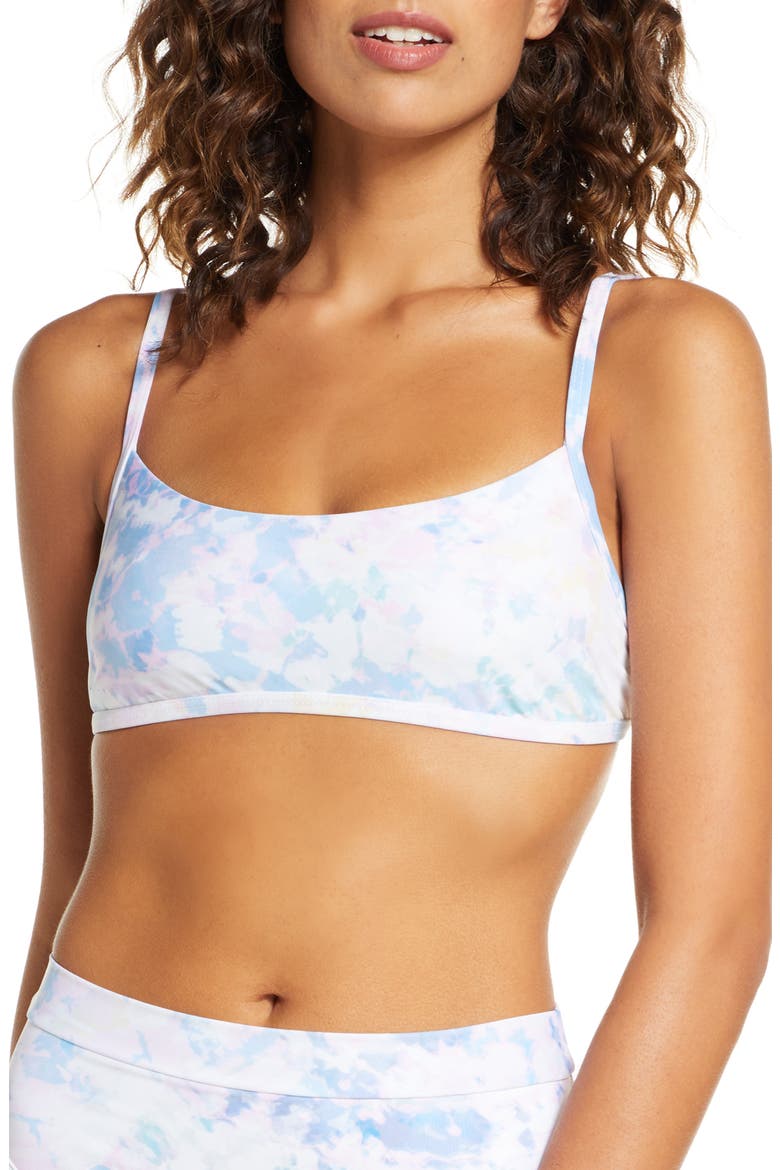 L Space Gemma Ribbed Bikini Top, Main, color, DAYDREAM TIE-DYE
