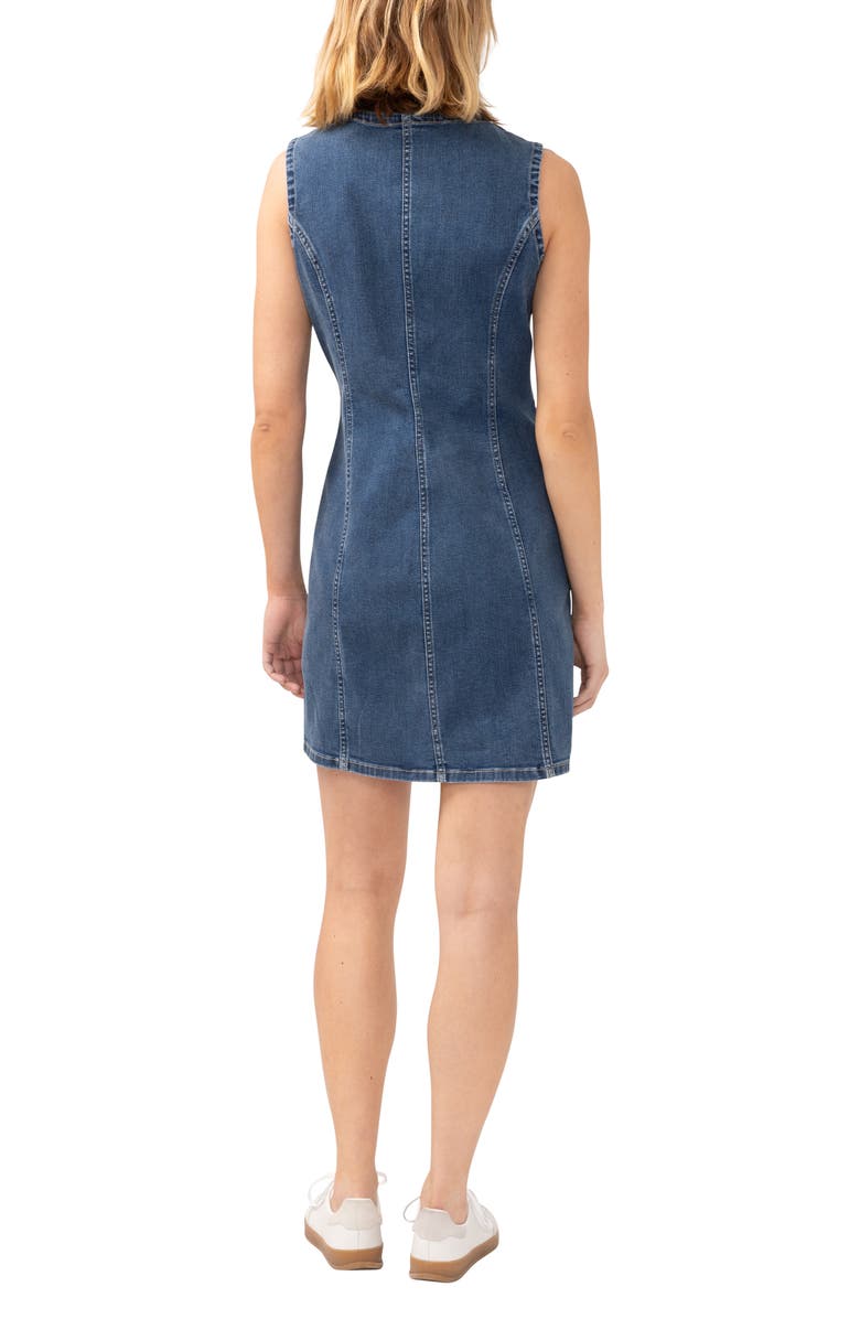 Silver Jeans Co. Sleeveless Denim Minidress, Alternate, color, Indie