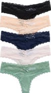 Honeydew Ahna Lace Trim Thong - Pack of 5