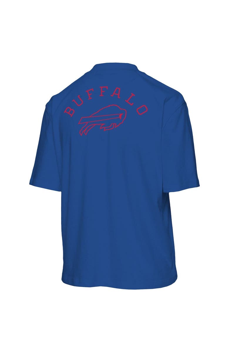 Junk Food Women's Junk Food Royal Buffalo Bills Half-Sleeve Mock Neck T-Shirt, Alternate, color, 