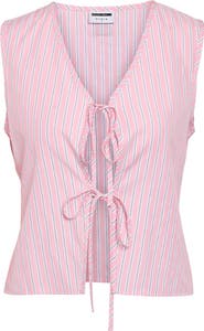 Noisy may Frida Tie Front Crop Vest