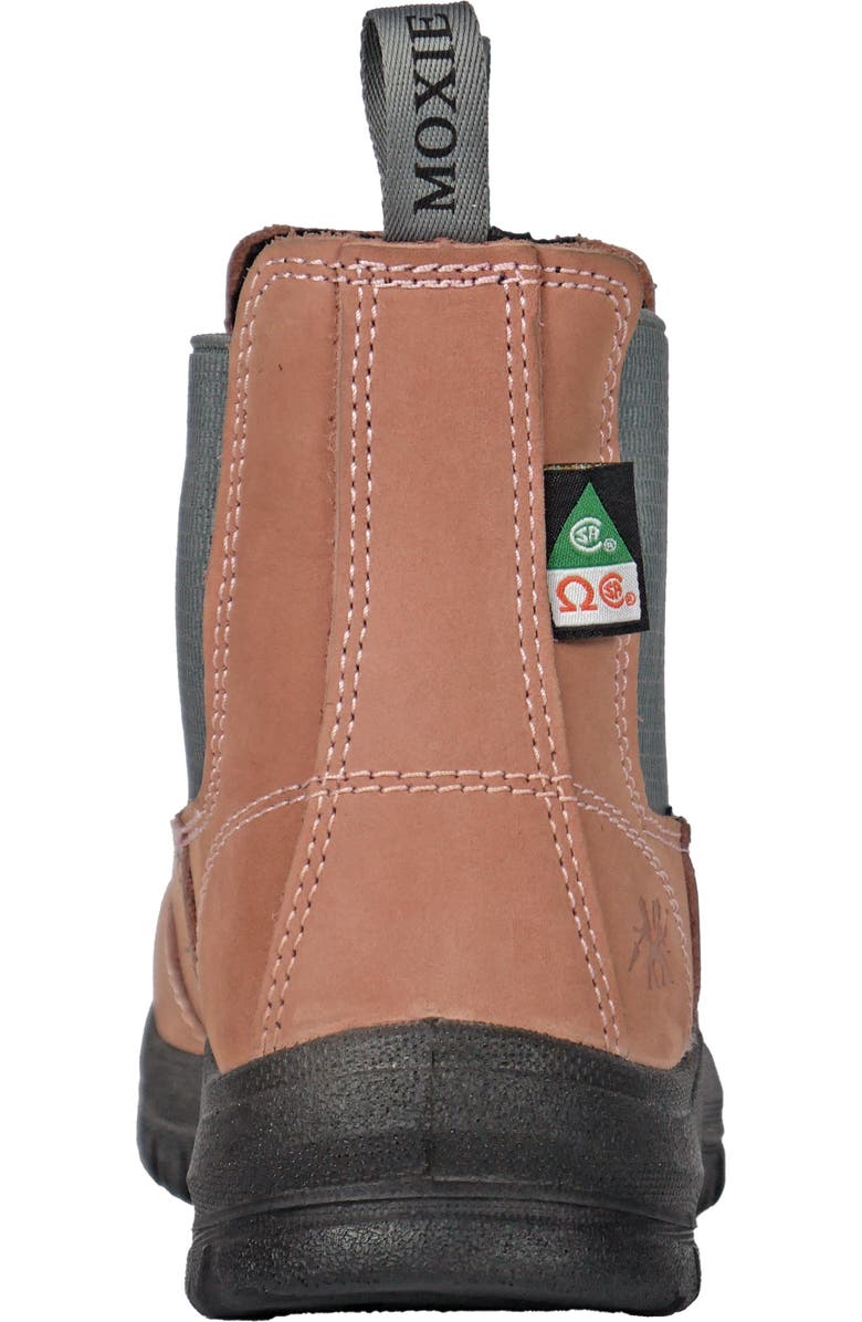 Moxie Trades Moxie Angelina Womens Composite Toe Chelsea Work Boot, Alternate, color, Pink