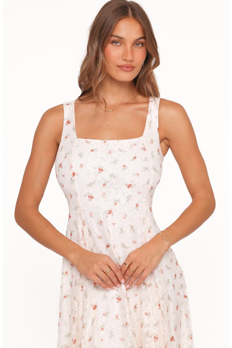 Valley Maxi Dress, Alternate, color, WHITE FLORAL LACE