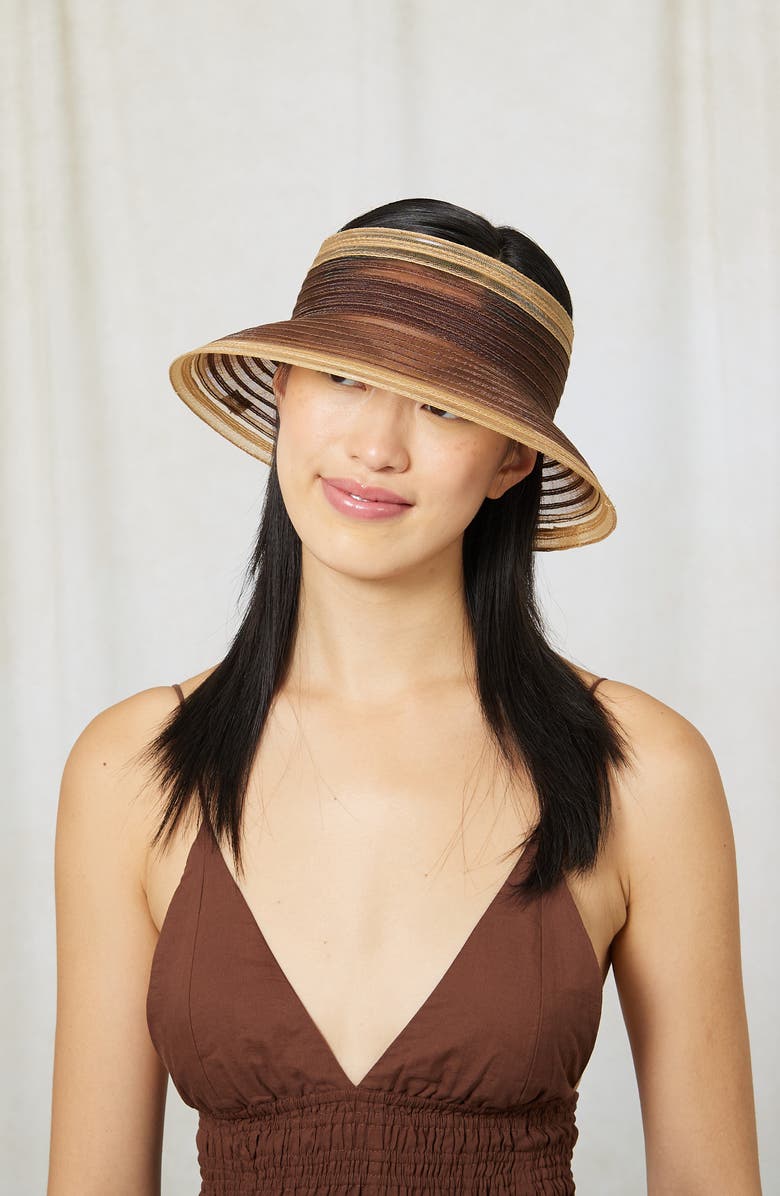 Eugenia Kim Kayla Visor, Alternate, color, Chocolate/ Camel