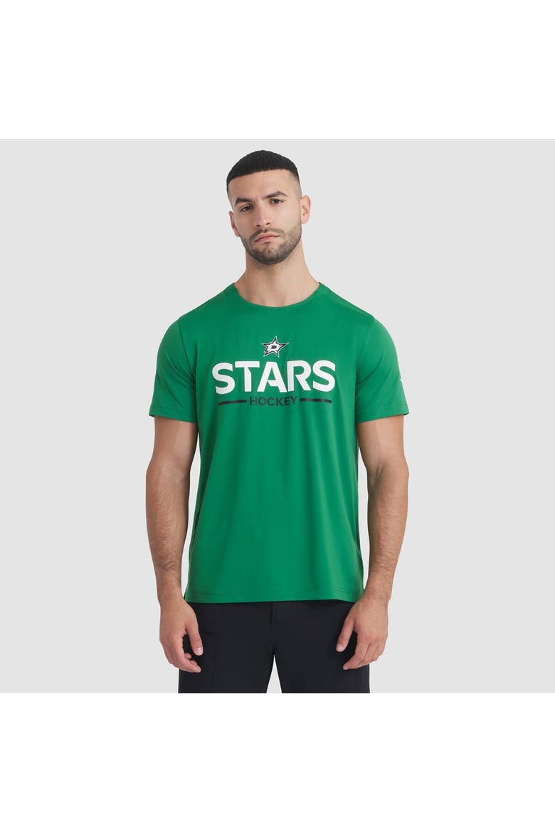 Men's Fanatics Kelly Green Dallas Stars Authentic Pro Rink Tech T-Shirt, Main, color, Kelly Green