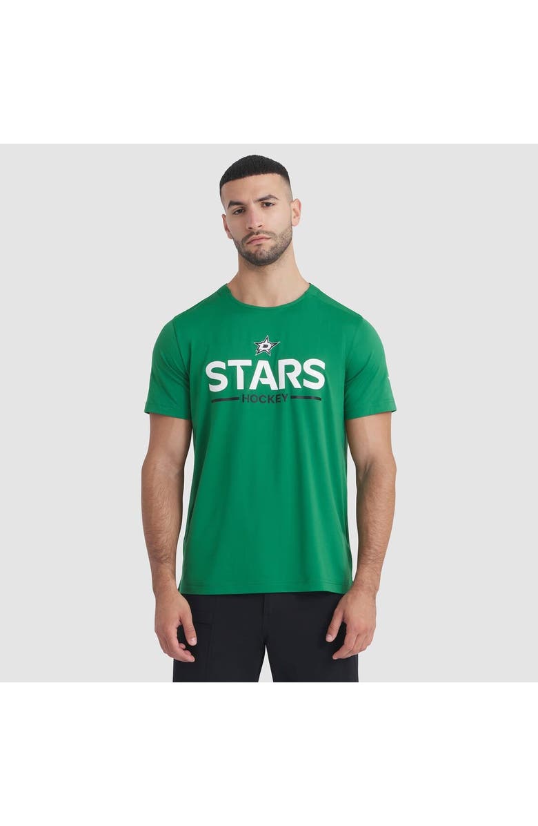 FANATICS Men's Fanatics Kelly Green Dallas Stars Authentic Pro Rink Tech T-Shirt, Main, color, Kelly Green