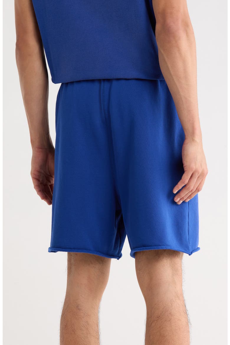 Logo Cotton Fleece Shorts, Alternate, color, BLUE