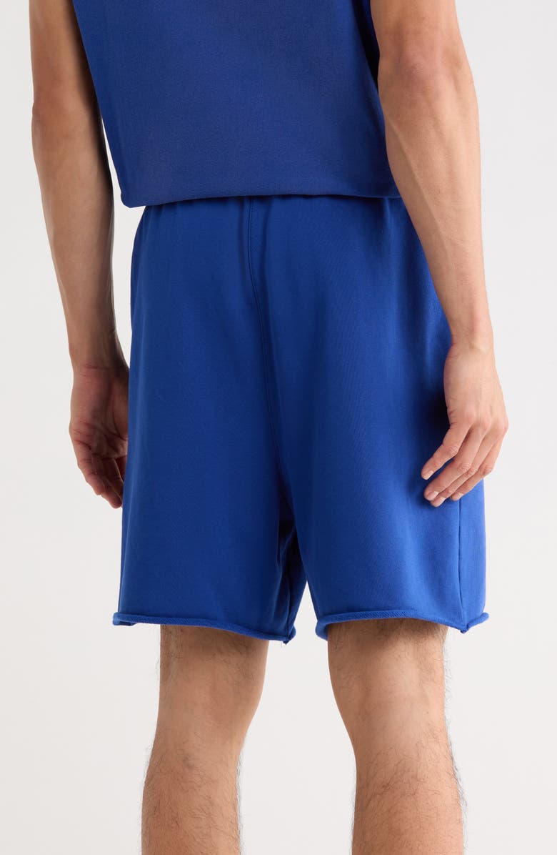 PURPLE BRAND Logo Cotton Fleece Shorts, Alternate, color, 