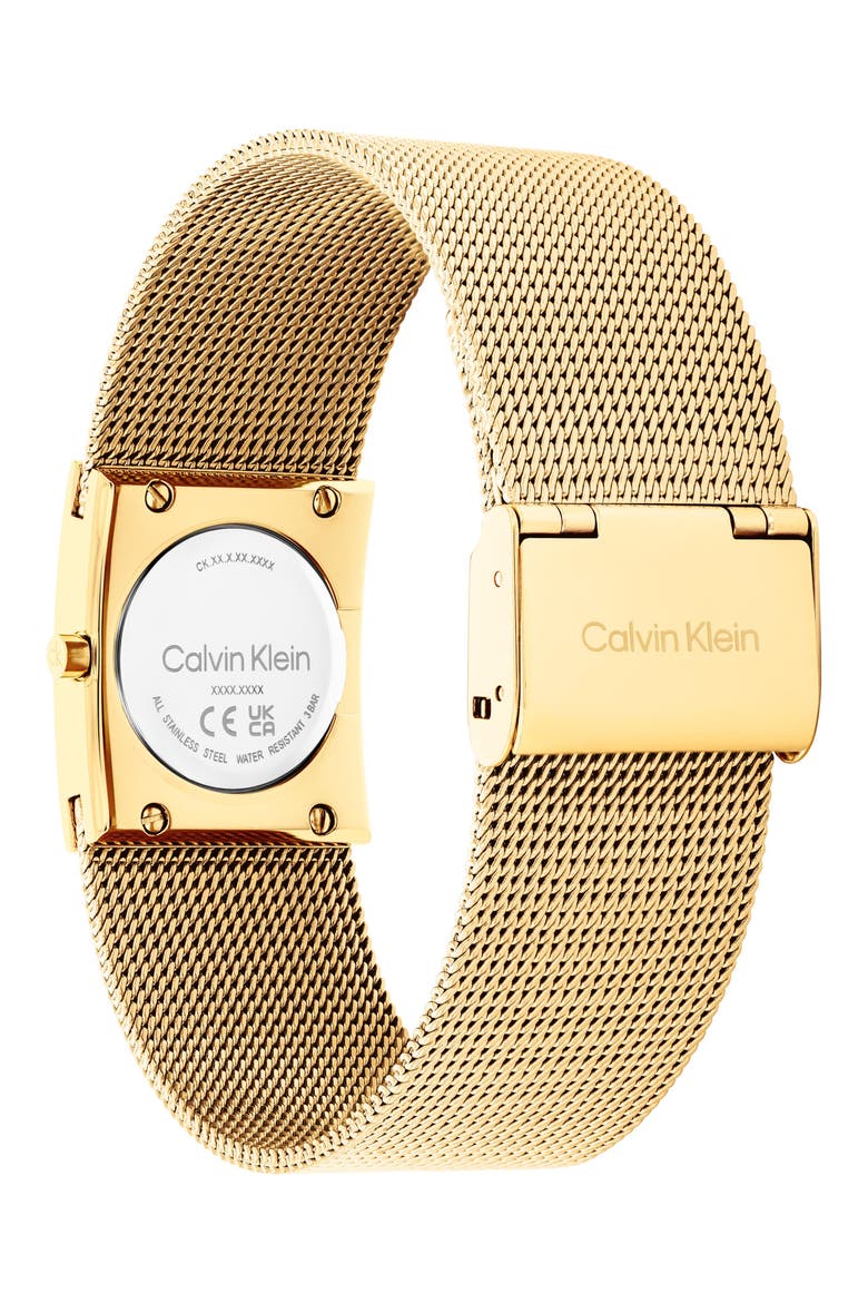 Pulse Mesh Strap Watch, 21.5mm, Alternate, color, GREEN