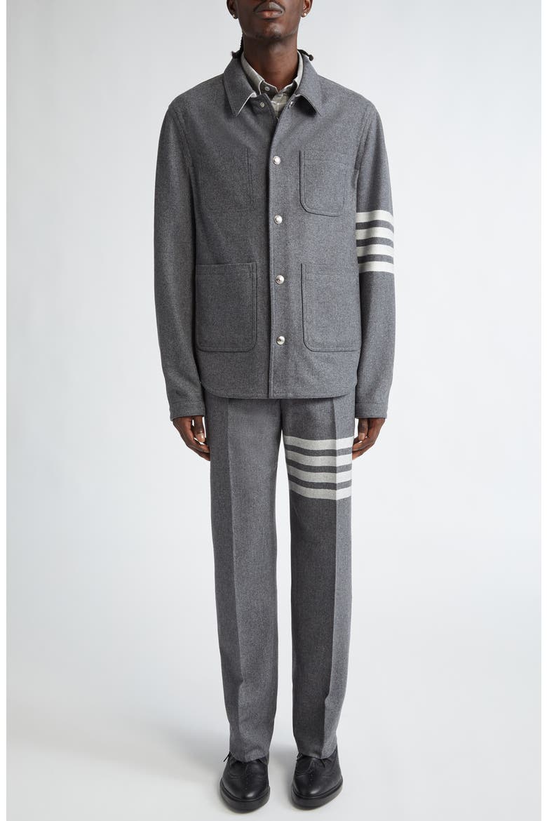 Wool & Cashmere Utility Jacket, Alternate, color, MEDIUM GREY