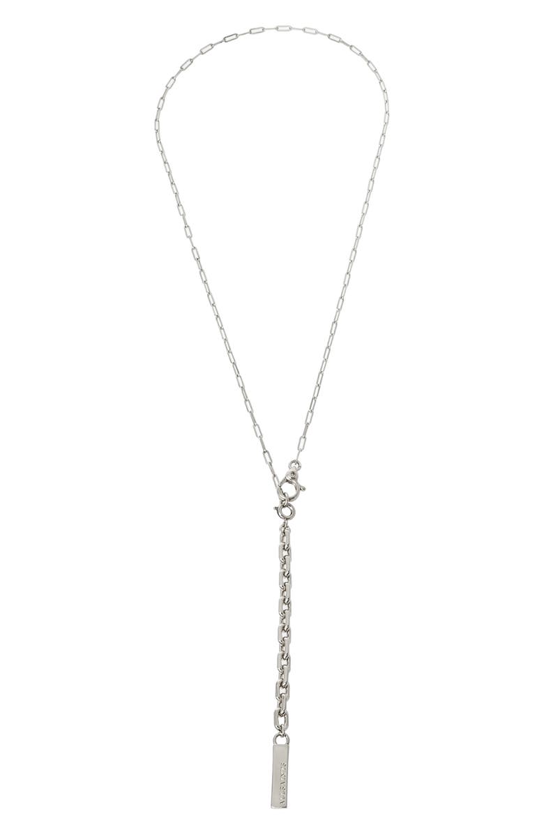 AllSaints Paper Clip Convertible Chain Necklace, Main, color,