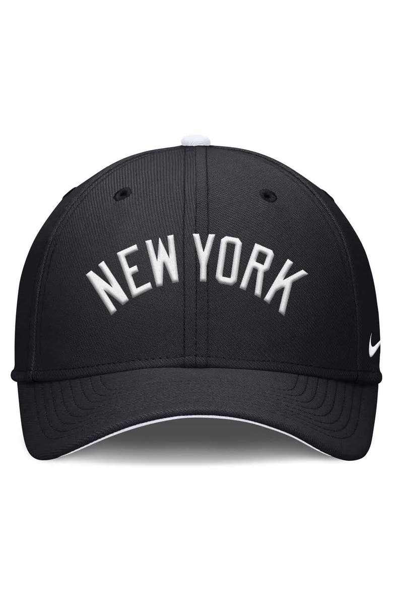 Nike Men's Nike Navy New York Yankees Primetime Rise Dri-FIT Flex Hat, Alternate, color, Navy