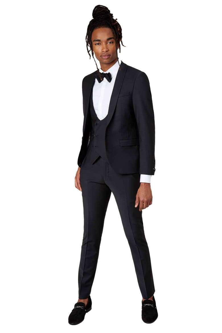Ellroy Skinny Fit Suit Jacket, Alternate, color, BLACK