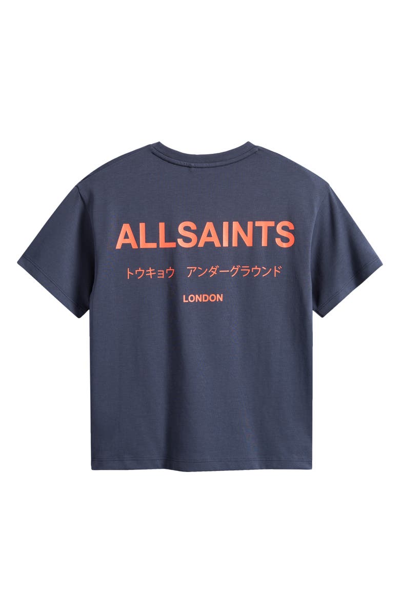 smALLSAINTS by ALLSAINTS Kids' Underground Oversize Cotton Graphic T-Shirt, Alternate, color, Blue