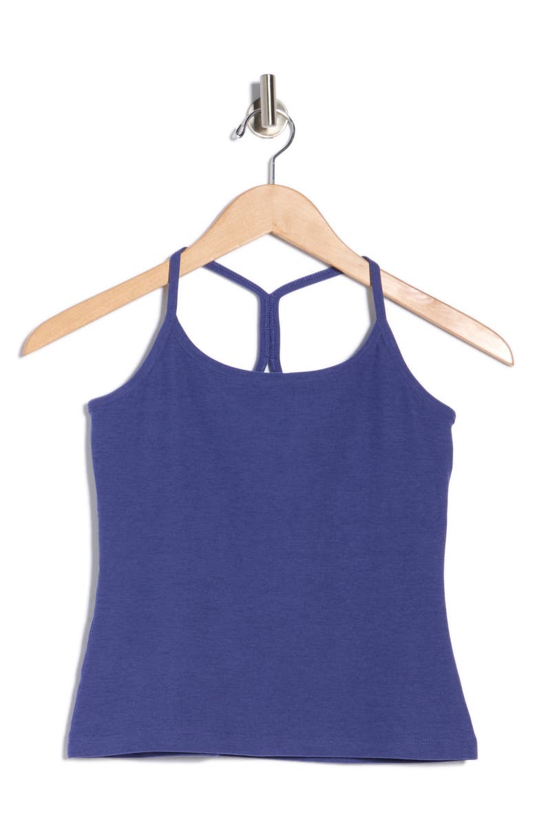 Beyond Yoga Space Dye Slim Racerback Tank Top, Alternate, color, Eternal Blue Heather