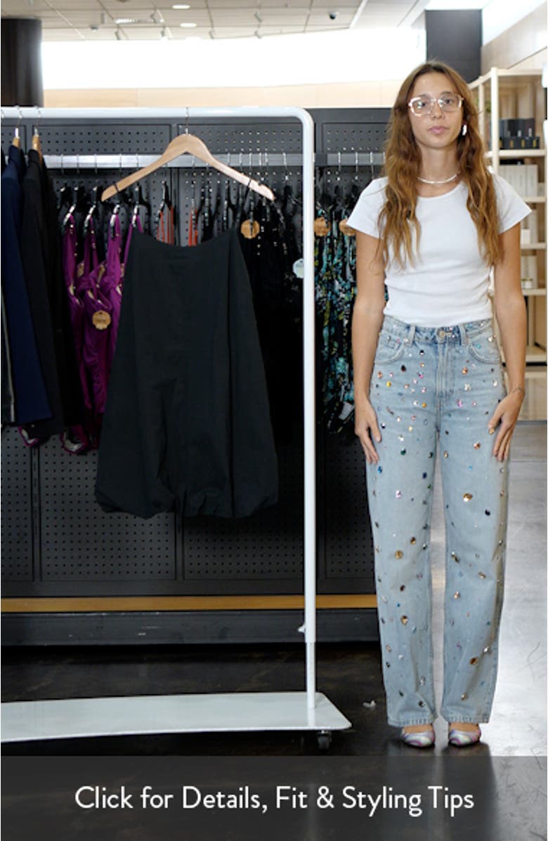 Blanca Bubble Hem Cotton Blend Minidress, sales video thumbnail