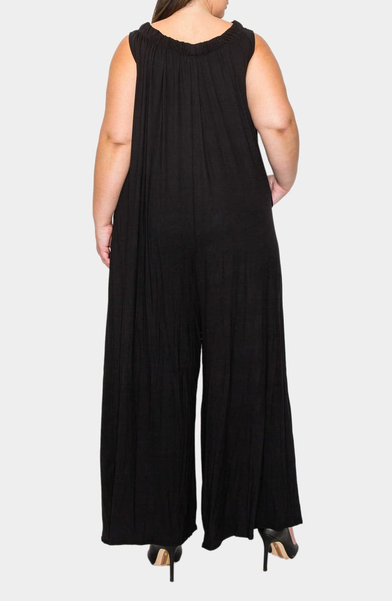 L I V D Olson Pocket Wide Leg Jumpsuit, Alternate, color, Black