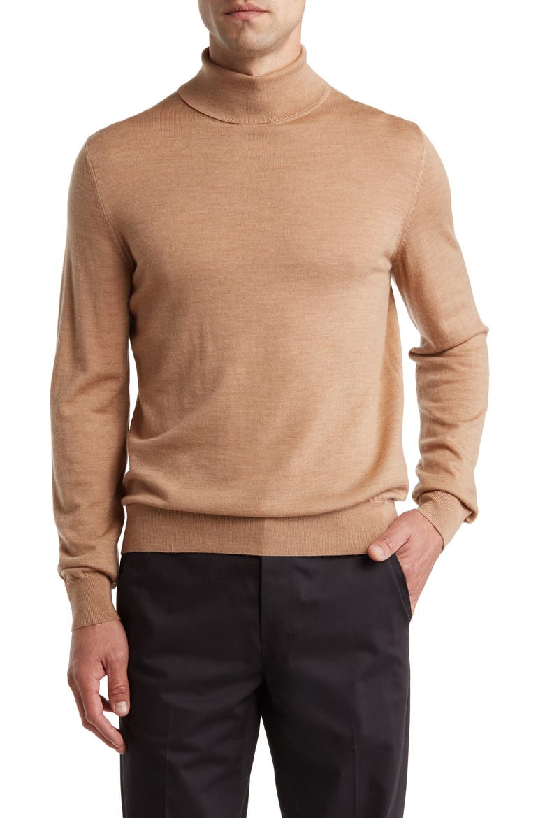 Merino Wool Turtleneck Sweater, Main, color, CAM