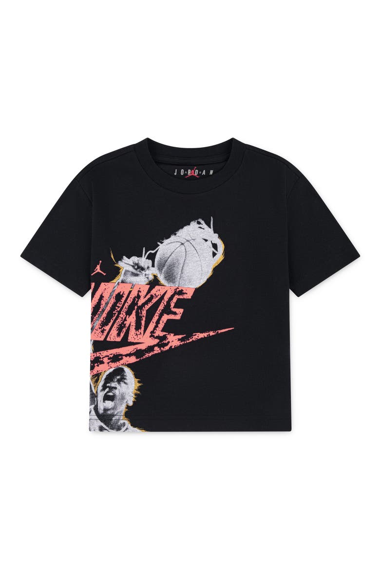 Kids' Jordan Reissue Graphic T-Shirt, Main, color, BLACK