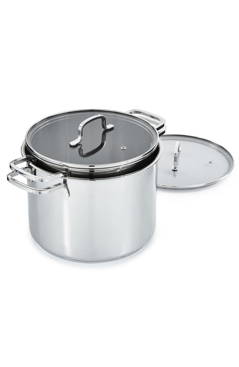 BergHOFF DiNA Helix 4-Piece Stockpot Set, Alternate, color, Silver