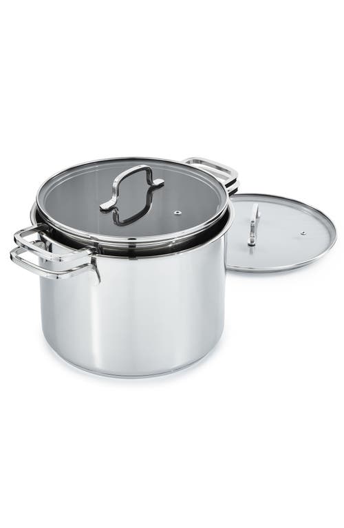 Berghoff Dina Helix 4-piece Stockpot Set In Silver