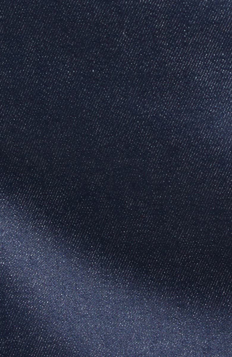 MONSE Rope Trim Denim A-Line Minidress, Alternate, color, Dark Indigo