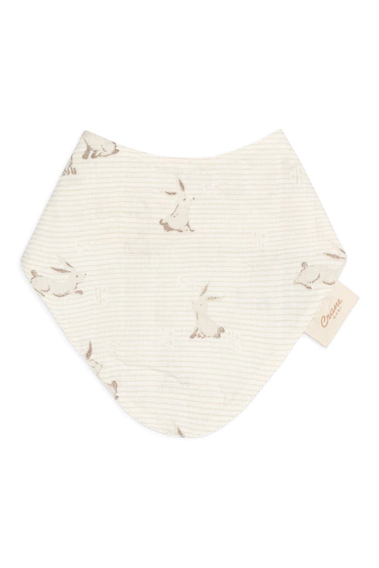 Avery 3-Pack Cotton Muslin Bandana Bibs, Alternate, color, IVORY