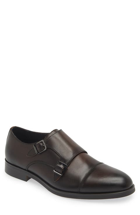 Edison Double Monk Strap Shoe (Men)