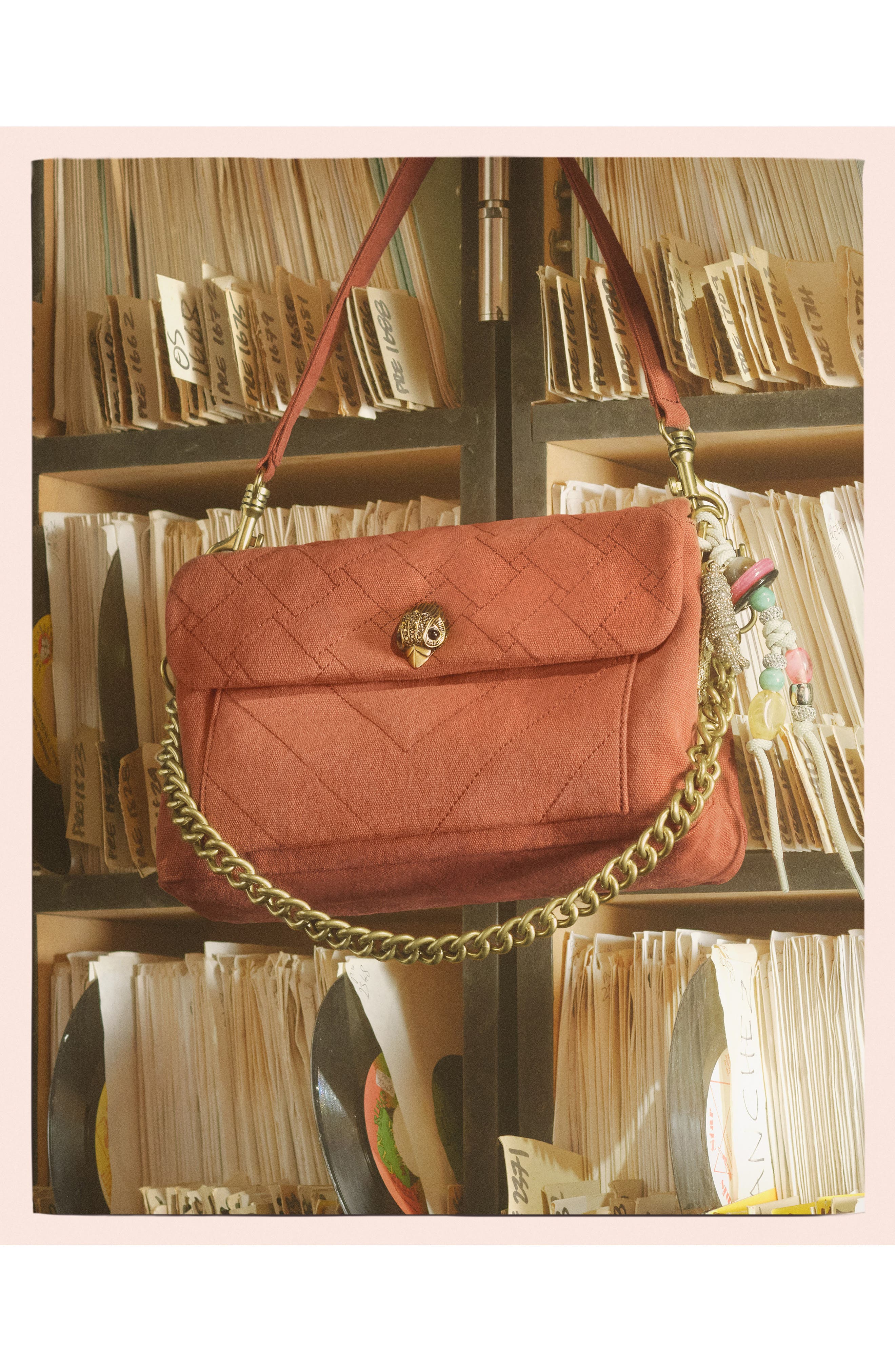 Celia Shoulder Bag, Alternate, color, RUST