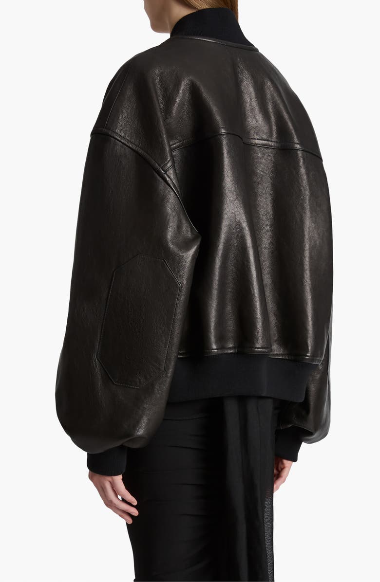 Khaite Spence Leather Jacket, Alternate, color, 