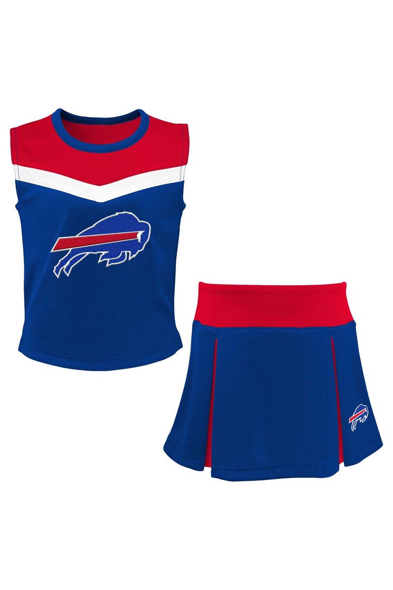Girls Youth Royal Buffalo Bills Spirit Two-Piece Cheerleader Set, Main, color, Royal