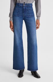 Madewell Emmy Patch Pocket High Waist Wide Leg Jeans