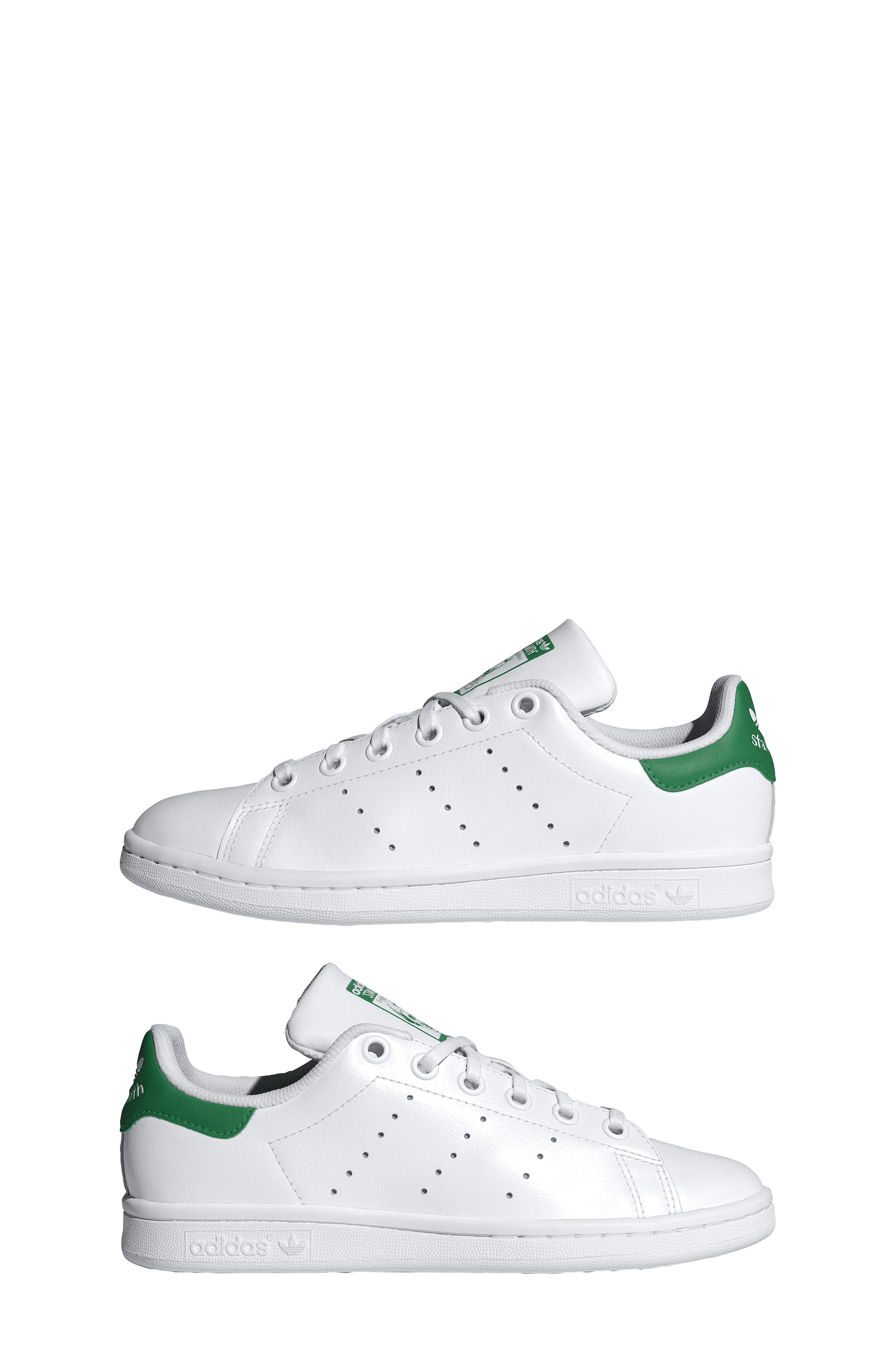 Kids' Stan Smith Sneaker, Alternate, color, FOOTWEAR WHITE/ GREEN